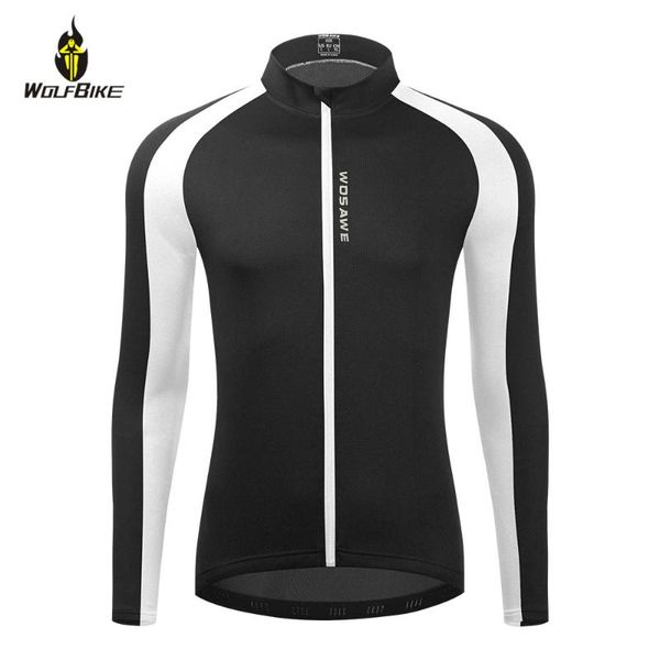 

long sleeve cycling jersey anti-sweat breathable bike wear spring summer bicycle sports shirts clothing quick drying racing jackets, Black;red