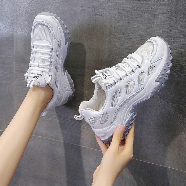 

net red dad shoes female summer breathable 2021 new leisure thick soled sports students' running are fashionable and
