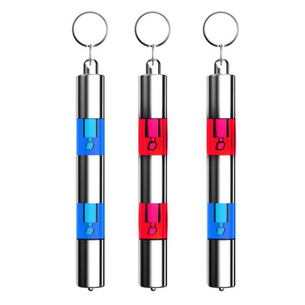 

keychains style anti-static keychain car with rod secondary discharge eliminator creative winter products aluminum alloy, Silver