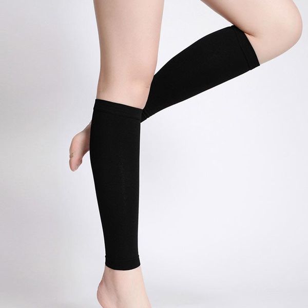 

sports socks 1 pair outdoor running men women elastic solid color lower leg pressure sock compression stockings smn88, Black