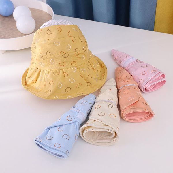 

summer children's empty hat outdoor duck tongue sun girl baby big brim tide caps & hats, Yellow