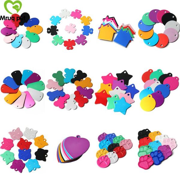 

dog tag,id card 50x choose patterns pet cat blank tags collar charms accessories aluminum name phone id tag supplies