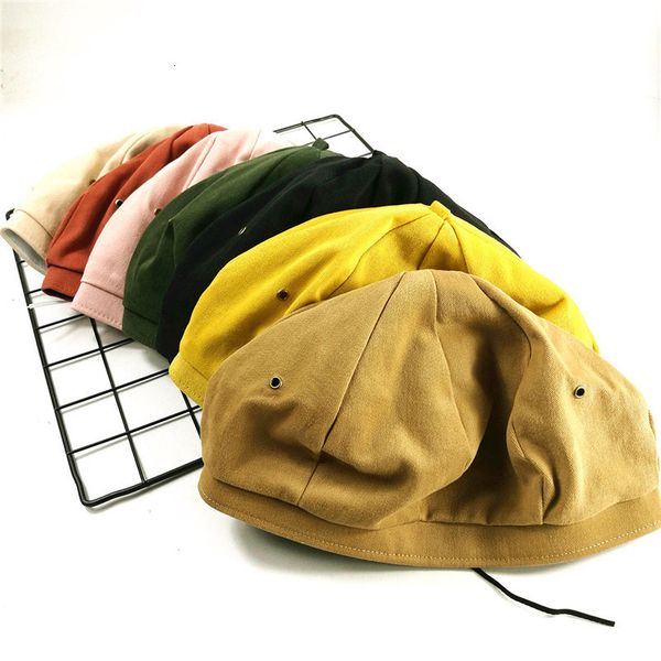 

beret women's sweet thin bud hat in spring and summer, Blue;gray