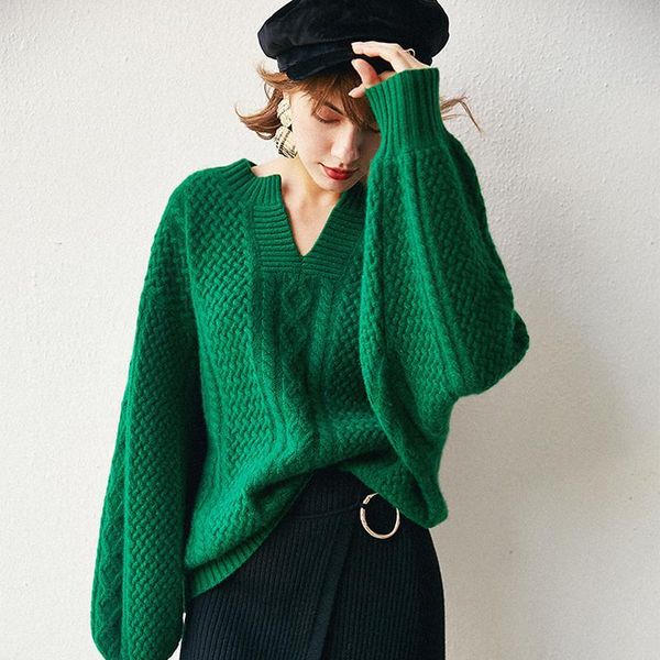

women's sweaters arrival cashmere wool blended knitted sweater women turtleneck autumn winter female pullover loose casual warm, White;black