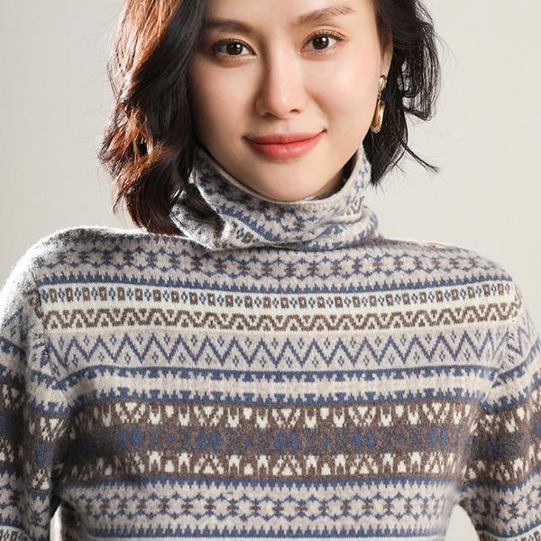 

women's sweaters smpevrg winter 100%wool sweater women and pullover long sleeve turtleneck female jumper pull femme, White;black