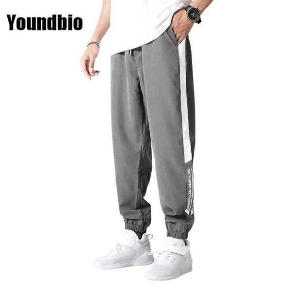 

spring and summer men's casual trousers fashion sports feet cargo pants loose large size breathable comfortable men8xl, Black