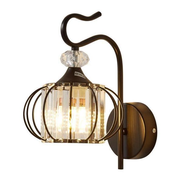 

wall lamp modern crystal corridor lights bedroom bedsides mirror front sconce with switch