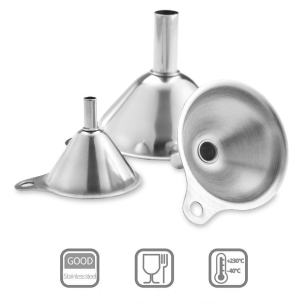 

coffee filters 3pcs/set stainless steel funnel oil water spices wine flask kitchen tools