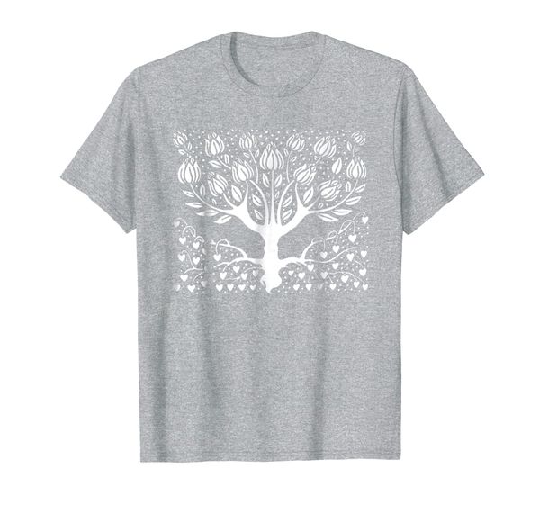 

magnolia tree t-shirt by beardsley aubrey (1895), White;black