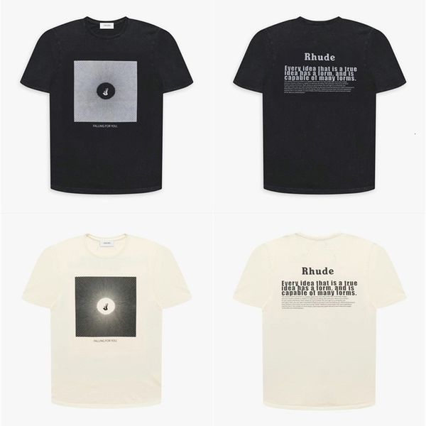 

2021ss t shirt men women 1 print tee t-shirts 4colors, White;black