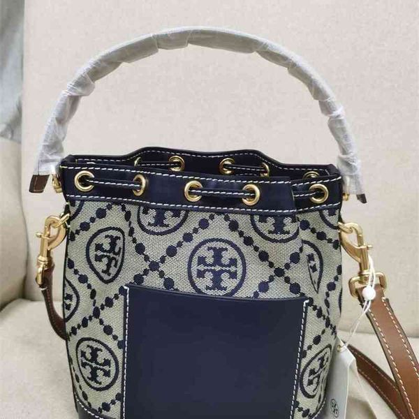 

factory store 65% off clearance sale handbag spring and summer women's printed drawstring flower bucket single shoulder messenger bag p, Blue;pink