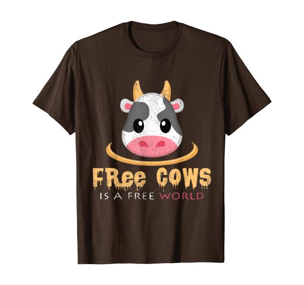 

Free Cows Is A Free World Cow Farmer Statement Funny T-Shirt, Mainly pictures