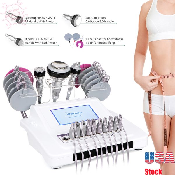 Corpo dimagrante Ultrasuoni Cavitazione Infrarossi Fat Burner Massager 40K RF Therapy Beauty Machine