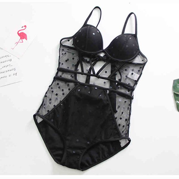 

swimwear black one-piece swimsuit v-neck women monokini girl beach bathing suit swimwear, White;black