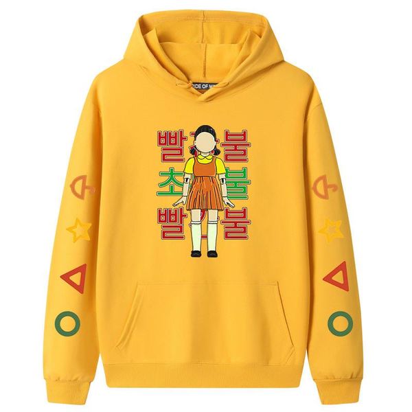 

men's hoodies & sweatshirts 2021 womens halloween costume cosplay squid game jacket baseball coat adult, Black