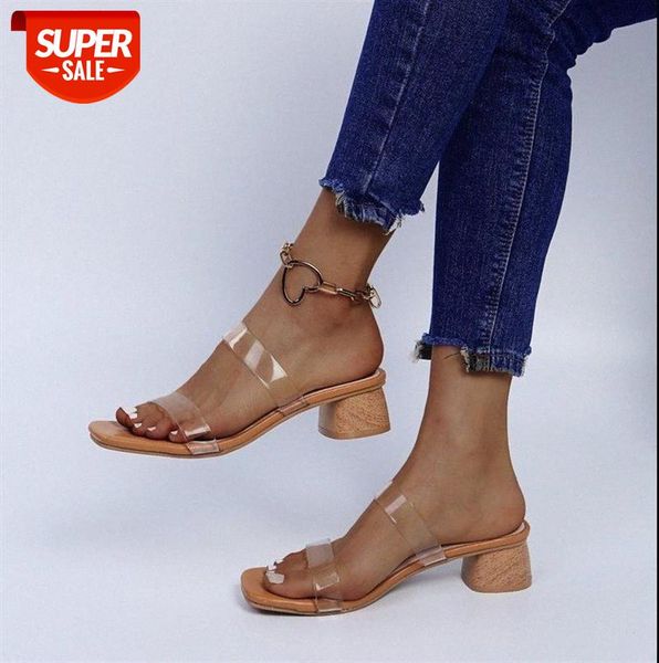 

women's thick heel shoes europe and america beach wooden sandals slippers #wa5b, Black
