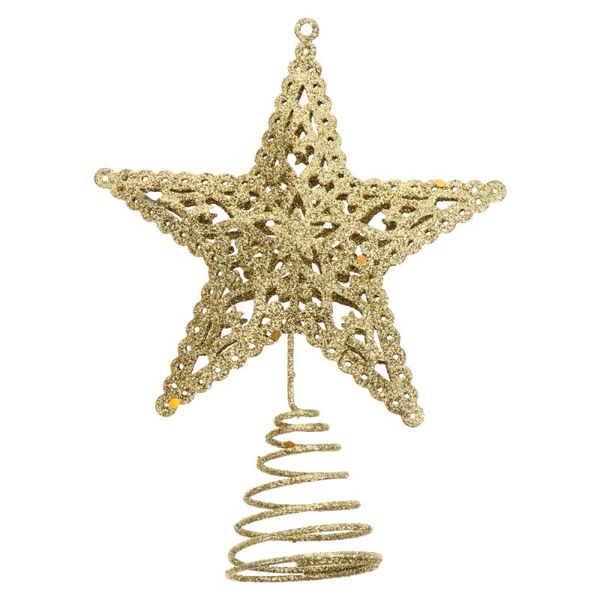 

christmas decorations 1pc xmas tree decoration decorative adornments for home festival (golden)