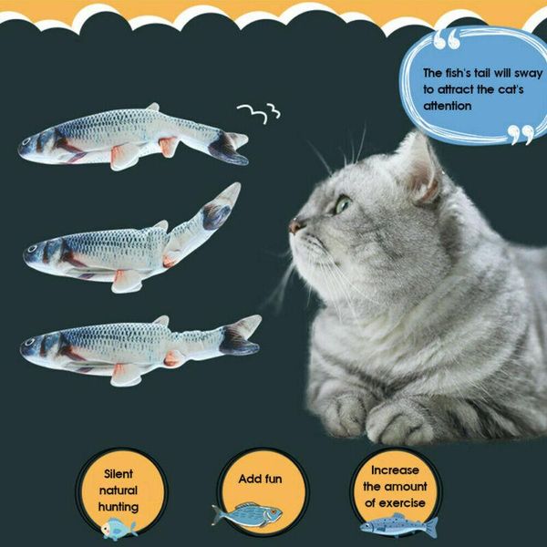 

cat toys stuffed toy electric wagging fish realistic plush simulation catnipmint
