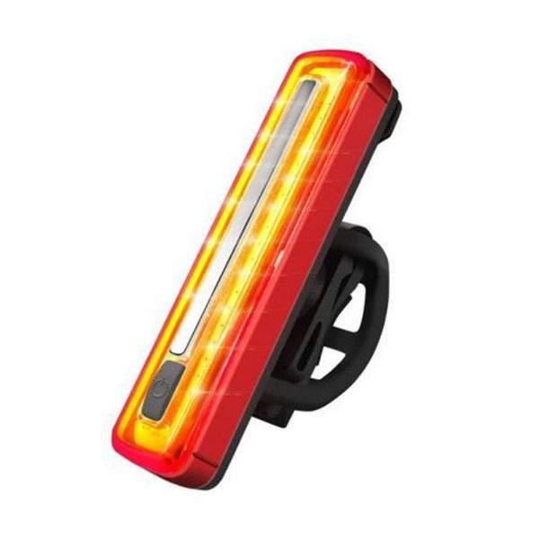

bicyle rear led light usb rechargeble taillights highlight cob mountain bike aluminum lamp &t8 lights
