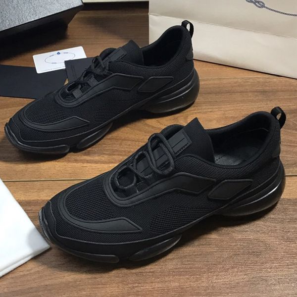 

designer sports shoes mens pure black lace-up outdoor leisure all-match classic trend daily fashion mens sneakers non-slip wear-resistant