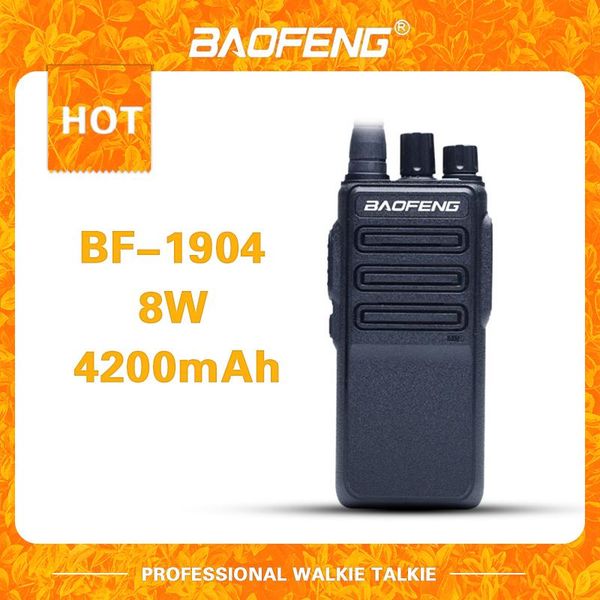 

walkie talkie 2021 baofeng bf-1904 walkie-talkie 8w high frequency portable professional dual-band two-way ham radio long distance hunting