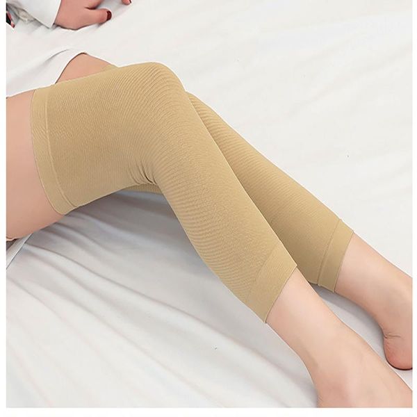 

elbow & knee pads summer thin air-conditioned room warm men and women old cold legs joint protection meniscus kneepads, Black;gray