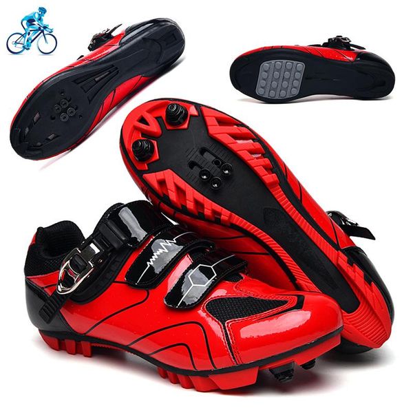 

cycling footwear shoes men sapatilha ciclismo mtb women self-locking spd cleats bicycle outdoor sport leisure road bike, Black