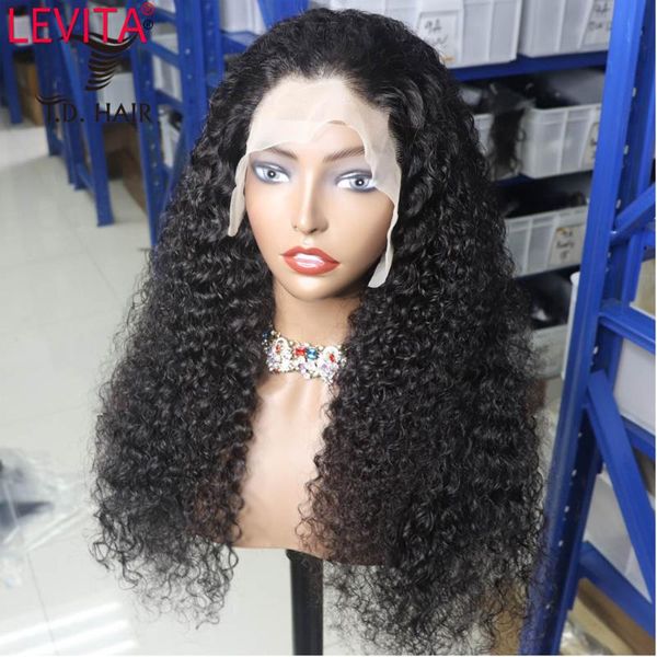 

lace wigs brazilian kinky curly frontal human hair pre plucked closure wig 30 inch front for women, Black;brown