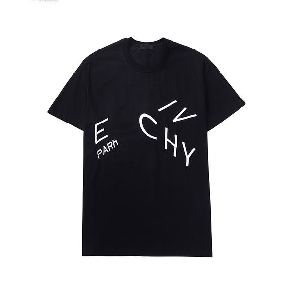 

summer designer mens t shirts men women letter logo tees black white casual loose slim fashion street clothing design tshirts sizes-3xl, White;black