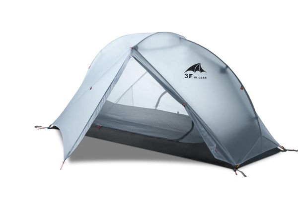 

gear 1 single person oudoor ultralight camping tent 15d nylon silicon waterproof 3/4 season professional tents and shelters
