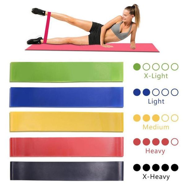 

yoga resistance bands stretching rubber loop exercise fitness equipment strength training body pilates