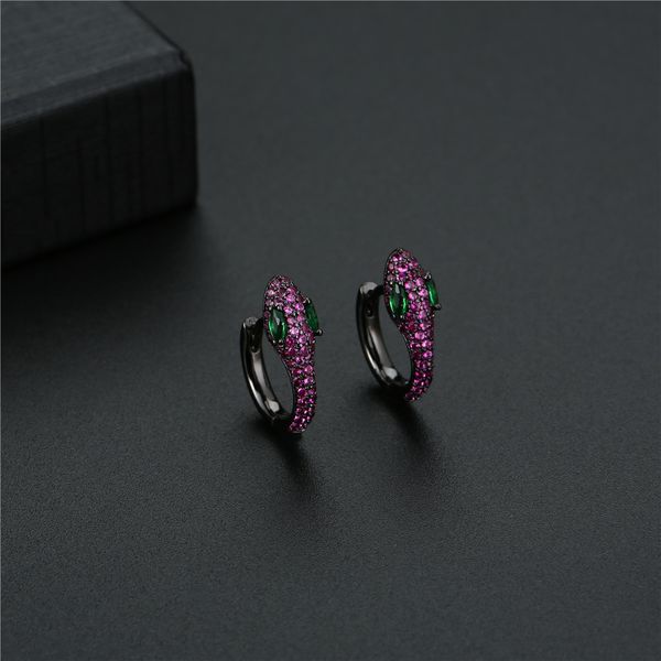 

funmode snake design hoop earrings for women wedding jewelry clip cuff earring brincos whole fe160, Golden