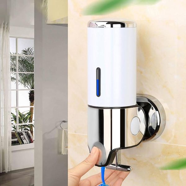 

liquid soap dispenser 500 ml bathroom wall mounted plastic shampoo shower gel dispensers hand wash kitchen accessories