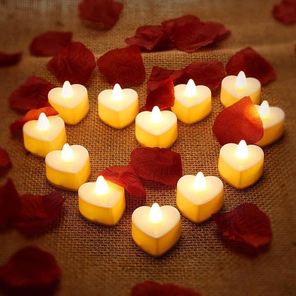 

book lights 6pcs led candle light halloween valentine's day wedding table cake party decoration holiday style mood