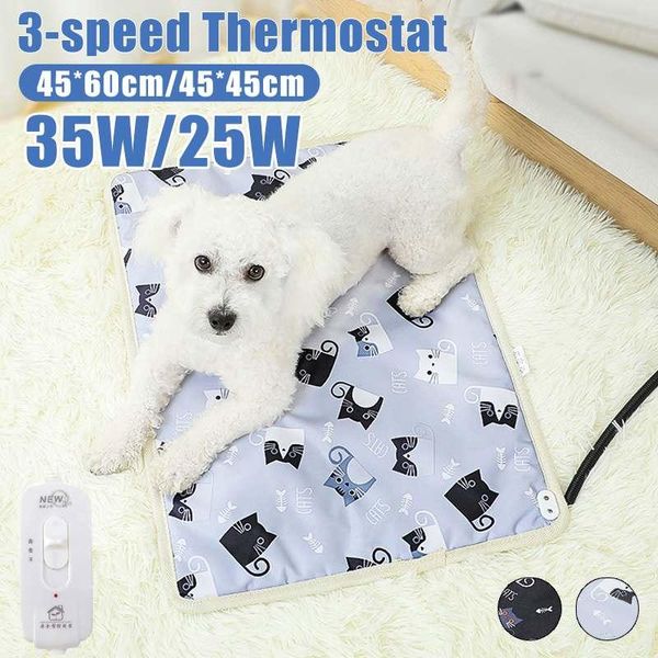 

carpets 35w 220v waterproof electric pet heat mat bite-resistant wire dog cat heated bed winter warmer pad office chair seats
