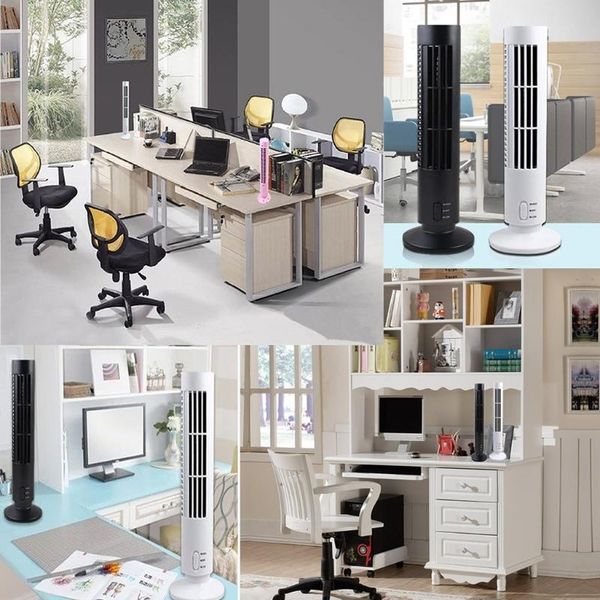 

lappc mini no leaf air conditioner cooling cool desk tower fan bladeless d0je electric fans