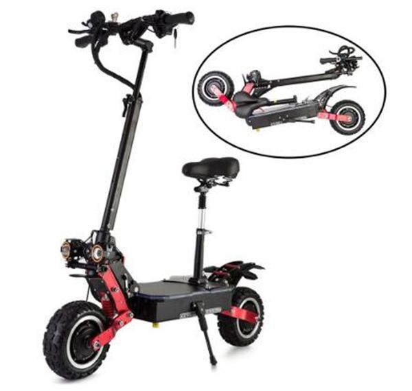 Tipo C fuoristrada Scooter elettrico / Motrcycle / Skateboard Kick scooter Triciclo per escooter per adulti doppio motore 60V6000W