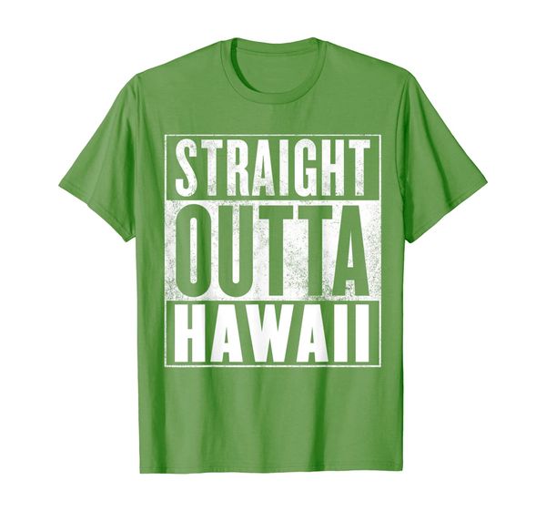

hawaii t-shirt - straight outta hawaii shirt, White;black