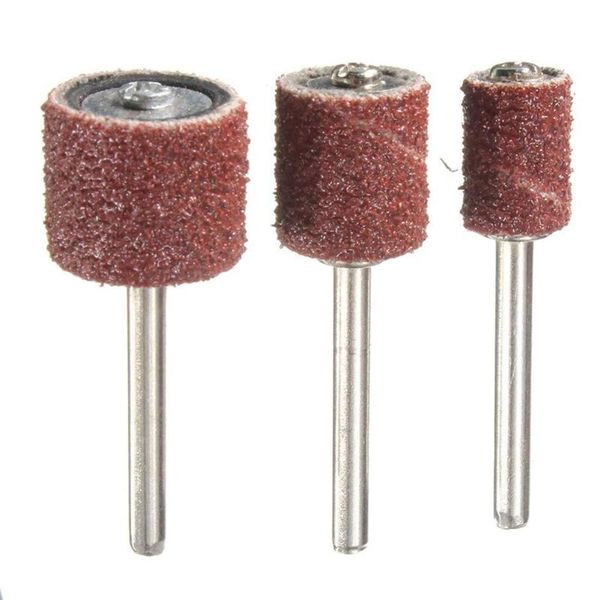 

sanders 102pcs 120 grit sanding drum kit with 1/2 3/8 1/4 inch mandrels fit dremel rotary tools