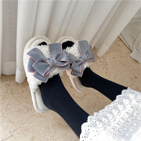 

fluffy faux fur slides slippers for women indoor furry women's house plush woman home bedroom shoes girls, Black