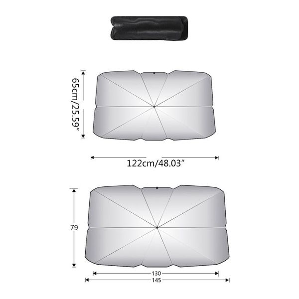 

car sun umbrella, foldable front windshield sunshade idea for block uv, keep vehicle cool