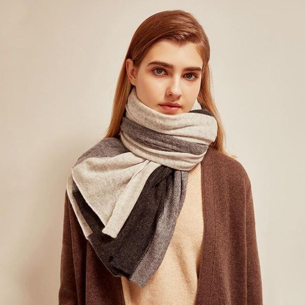 

cashmere scarf natural fabric patchwork fashion winter shawl scarfs christmas gifts for women scarves, Blue;gray