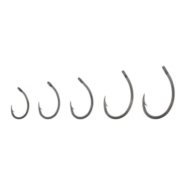 

pcs/lot sea offset hook carp fishing soft bait set steel wide belly crank single barbed hooks # 1