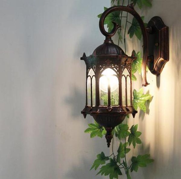 

wall lamp european fashion luxury waterproof lamp, rerto outdoor creative balcony lighting courtyard road