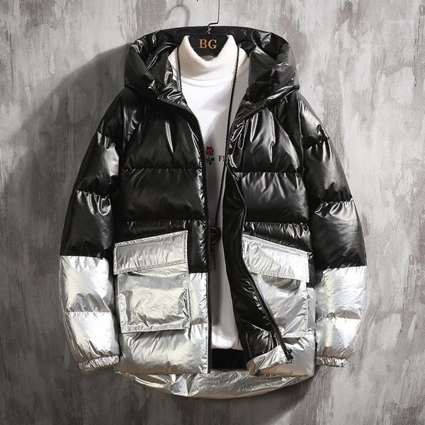 

men's down & parkas 2021 winter jacket men casual warm hooded coats mens fashion outwear windbreaker thicken casaco masculino clothing, Black