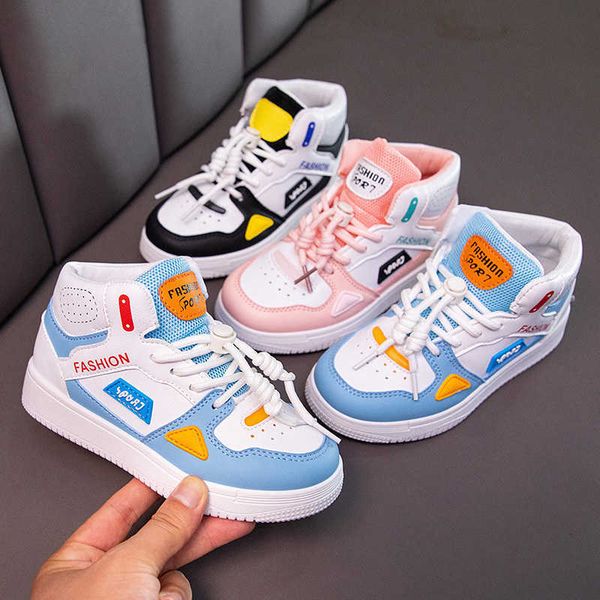 

children shoes kid casual shoes 2021 new fashion breathable knitting soft bottom non-slip boys and girls sneakers girl teen shoe g1025, Black;red