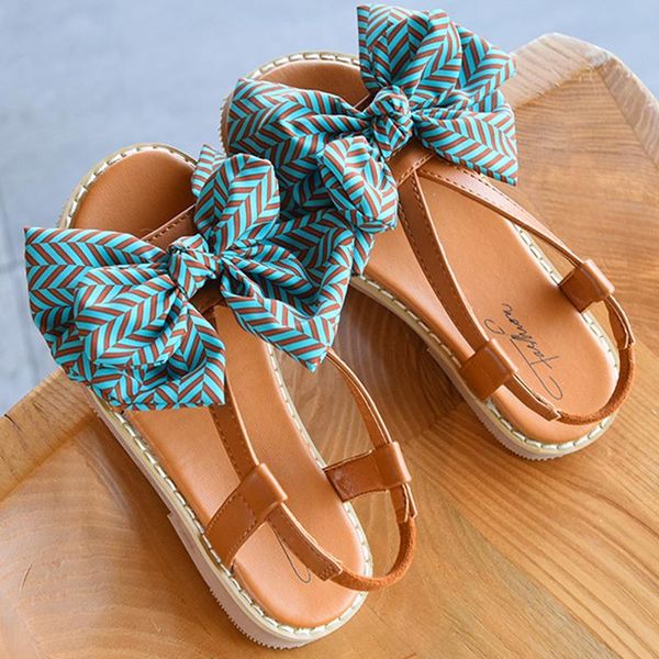 

sandals bohemia beach roman slide toddler girls brown boutique summer shoes for vocation or holiday kids sash bow knot flats 3t, Black;red
