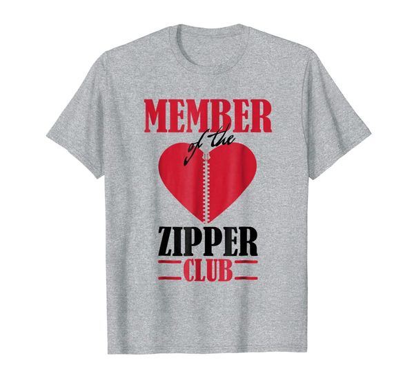 

chd t-shirt for kids adults, zipper club member, heart, White;black