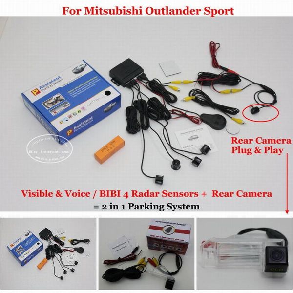 

car rear view cameras& parking sensors for mitsubishi outlander sport rearview camera auto alarm sensor reverse system