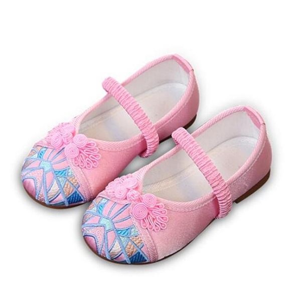 

child embroidered shoes oriental ethnic style flat beef tendon canvas for boys & girls stage zh99 athletic outdoor, Black